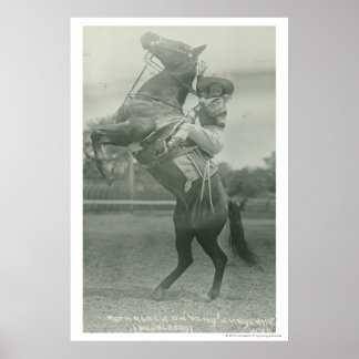 Ruth Roach on Tony, Cheyenne, Wyoming. Poster