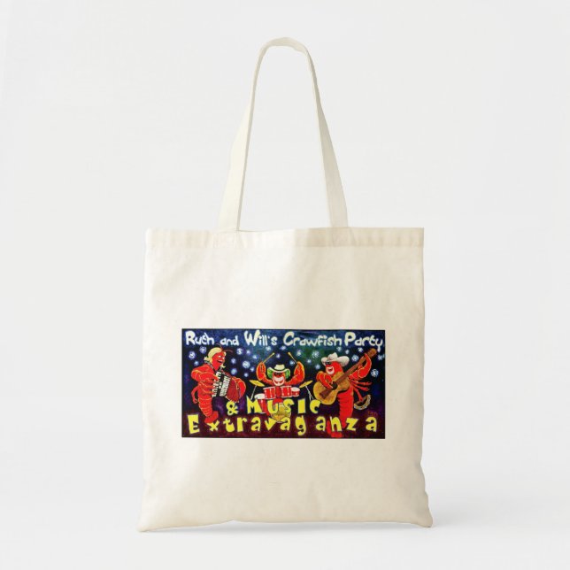 Ruth & Will's Crawfish Party tote bag (Front)