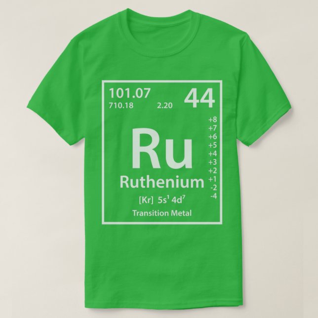 Ruthenium Element  T-Shirt (Design Front)