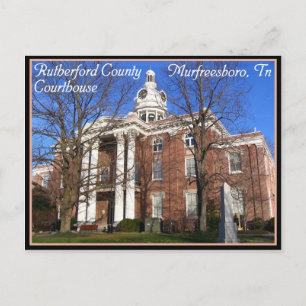Rutherford County Courthouse - Murfreesboro, TN Postcard