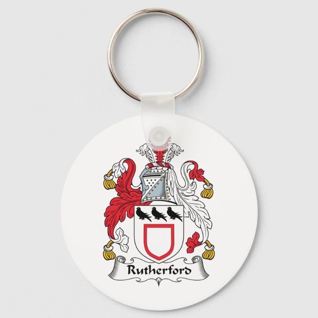 Rutherford Family Crest Key Ring (Front)