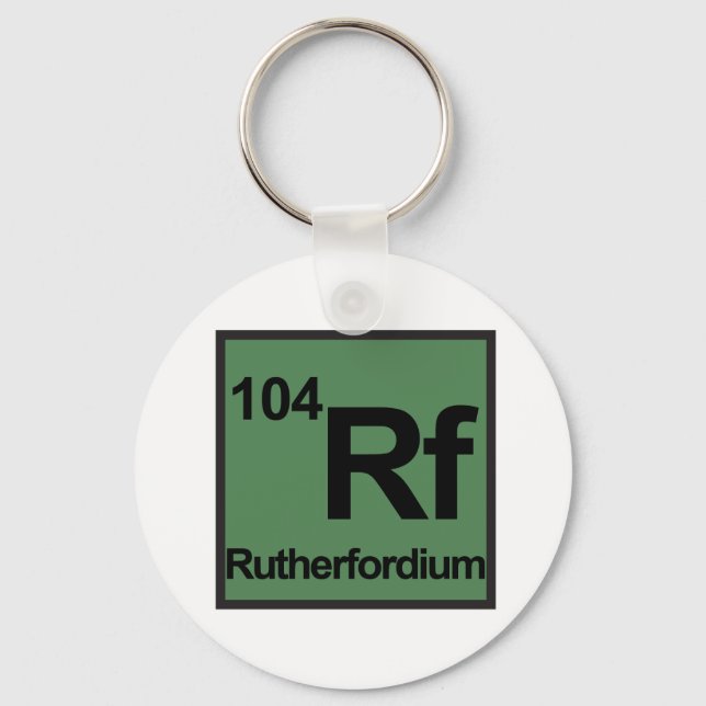 Rutherfordium Keychain (Front)