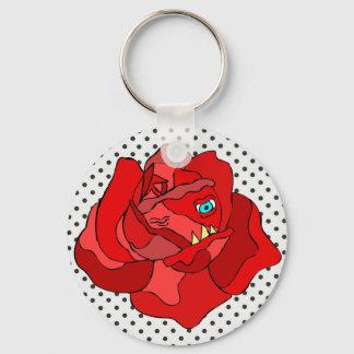 RUTHLESS ROSE KEYCHAIN