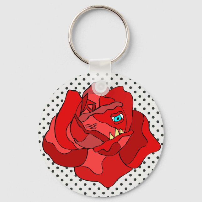 RUTHLESS ROSE KEYCHAIN (Front)
