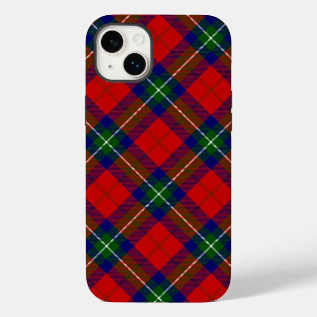 Ruthven tartan red green blue plaid Case-Mate iPhone case (Back)
