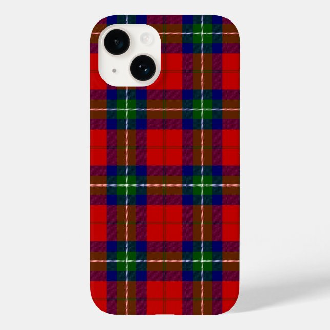 Ruthven tartan red green blue plaid Case-Mate iPhone case (Back)