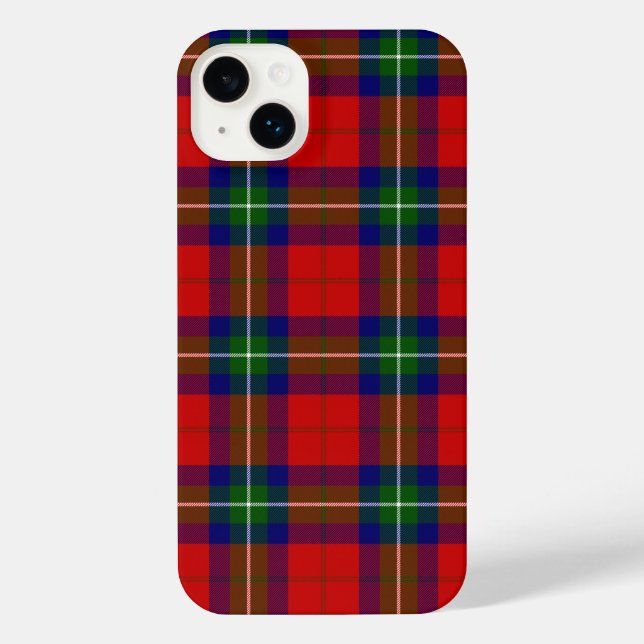 Ruthven tartan red green blue plaid iPhone case (Back)