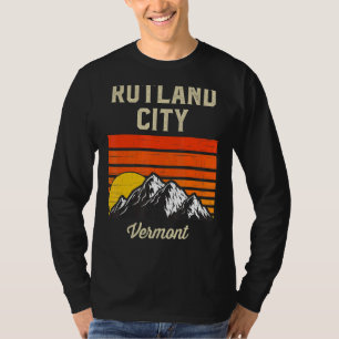 Rutland City Vermont Retro Vintage City State Usa T-Shirt