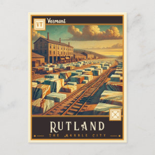 Rutland, Vermont   Vintage Postcard
