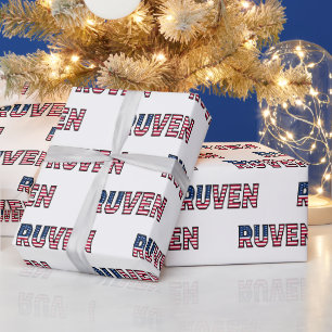 Ruven Vorname Name USA US Geschenkpapier Papier Wrapping Paper