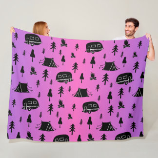 RV and Camping Love Perfect Camping Fleece Blanket
