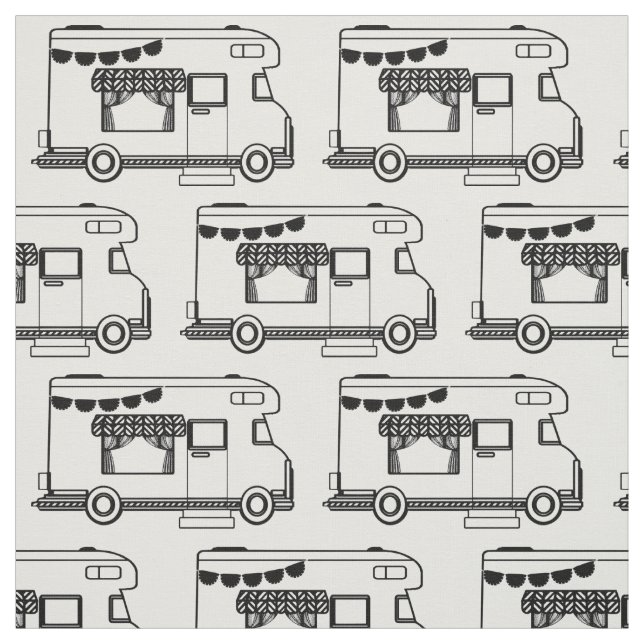 RV Camper Caravan Thunder_Cove  Fabric (Swatch)