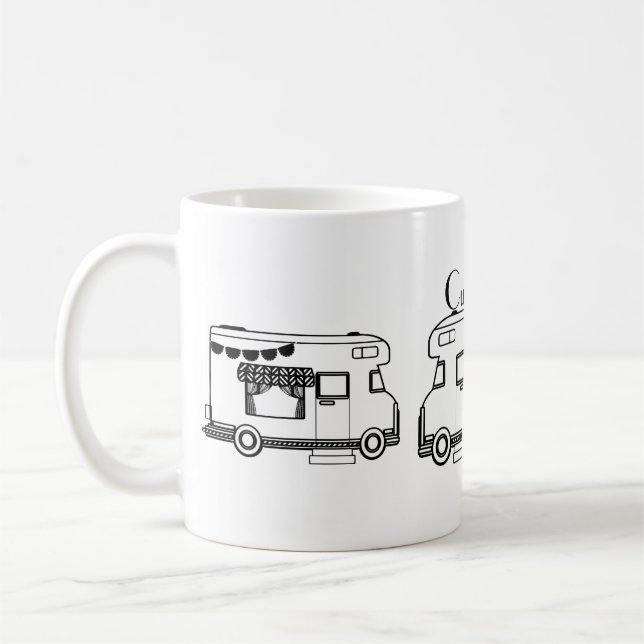 RV Camper Caravan Thunder_Cove Table Coffee Mug (Left)