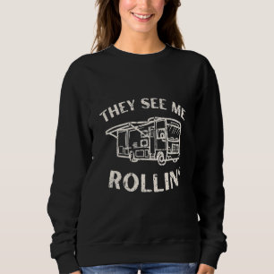RV Camper Van Motorhome Caravan Camping Campervan Sweatshirt