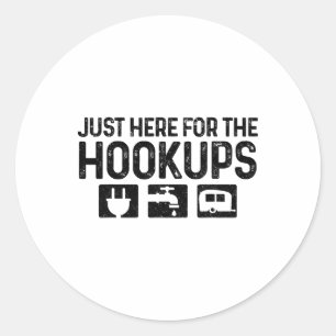 Rv Camping Apparel Co. Camping Rv Caravan Motorhom Classic Round Sticker