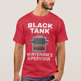 RV Camping Black Tank Maintenance Dad Tee Raglan B
