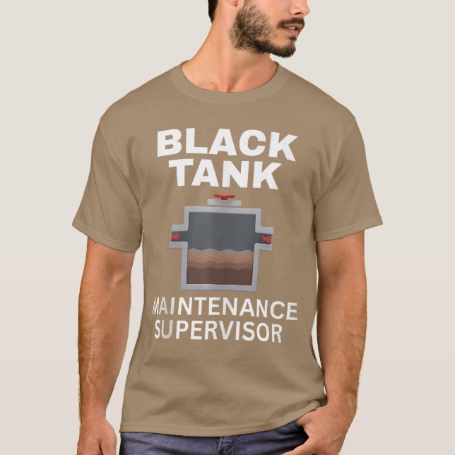 RV Camping Black Tank Maintenance Dad Tee Tank Top (Front)