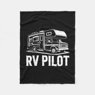 Rv camping camper rv pilot road trip adventure fleece blanket