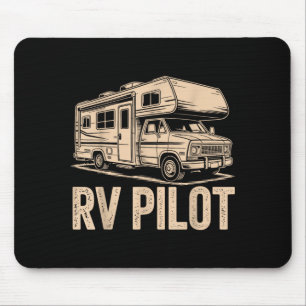 Rv camping camper rv pilot road trip adventure  mouse pad