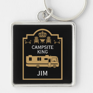 RV Camping King USA Key Ring