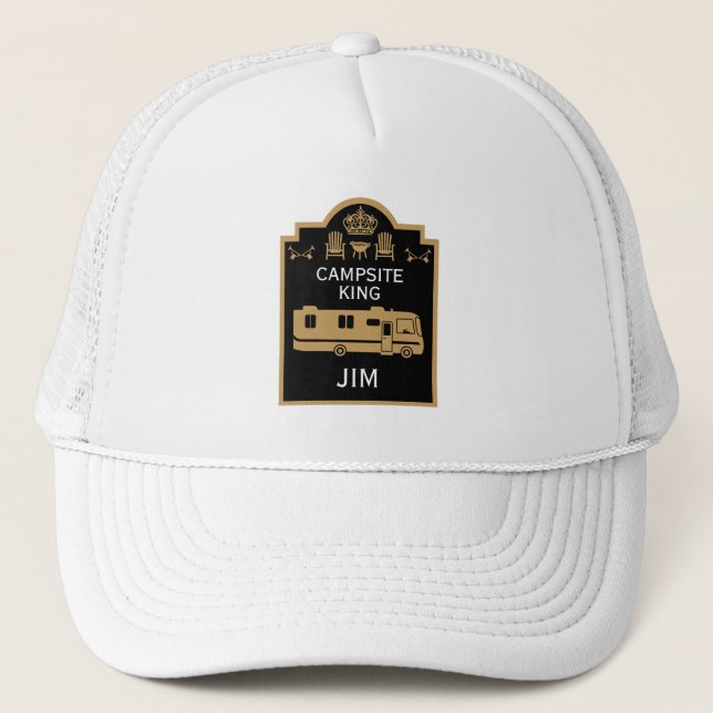 RV Camping King USA Trucker Hat (Front)