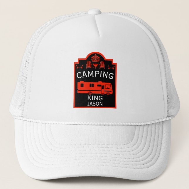 RV Camping King USA Trucker Hat (Front)