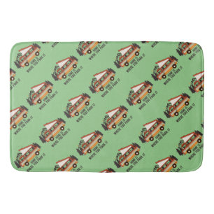 RV Camping Tent Trailer Home Is Where You Park It Bath Mat
