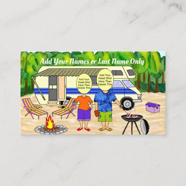 RV Cartoon Business Card (Front)