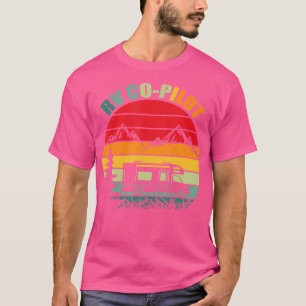 Rv Co-Pilot Retro Vintage Camper Funny Camping Hi T-Shirt
