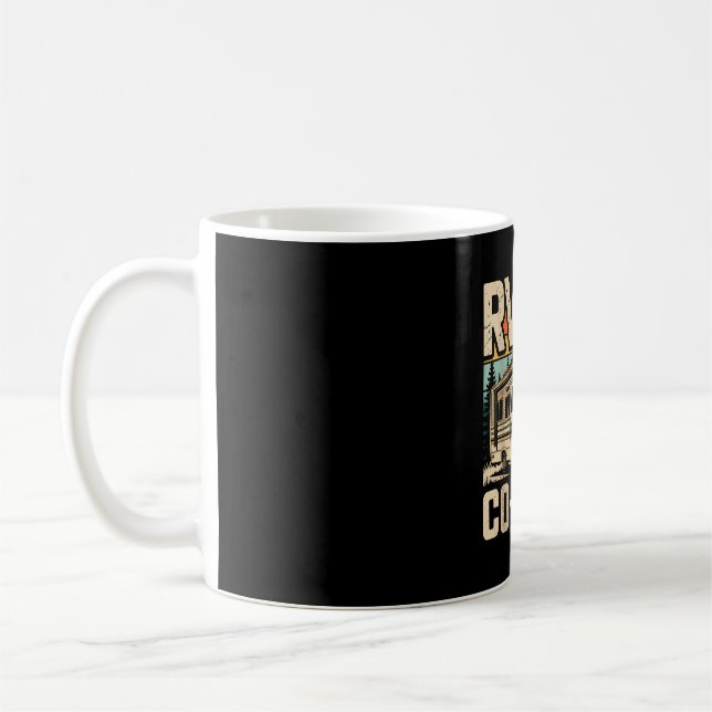 Rv co pilot rv camping camper sunset scenic  coffee mug (Left)