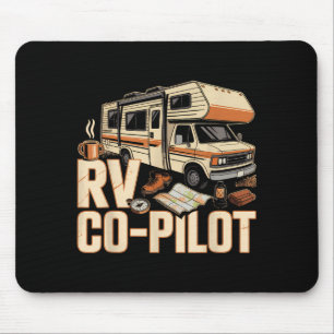 Rv co pilot rv camping camper sunset scenic mouse pad