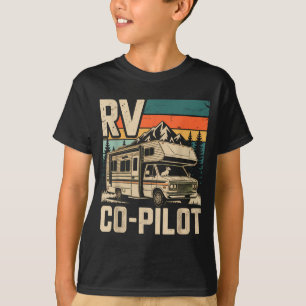 Rv co pilot rv camping camper sunset scenic T-Shirt
