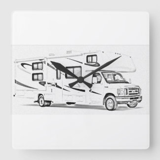 "RV" design wall clocks