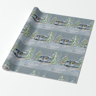 RV full time in the winter Christmas Wrapping Paper
