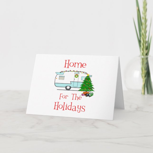 RV Home For The Holidays Holiday Card (Front)
