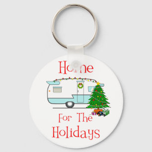 RV Home For The Holidays Keychain