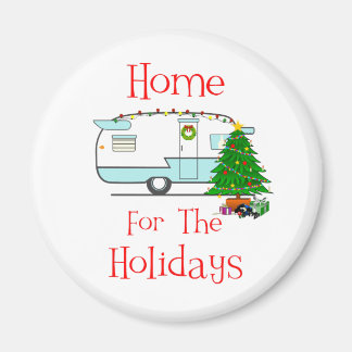 RV Home For The Holidays Magnet
