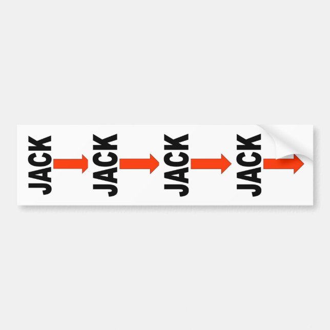 RV JACK MARKERS BUMPER STICKER (Front)