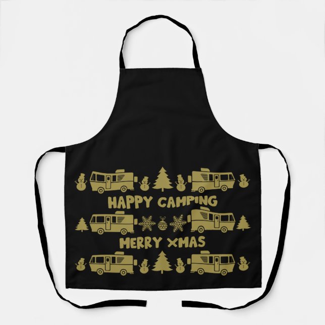 RV Motorhome Christmas Decor Apron (Front)