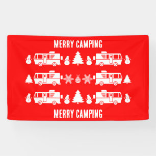 RV Motorhome Christmas Decor Banner
