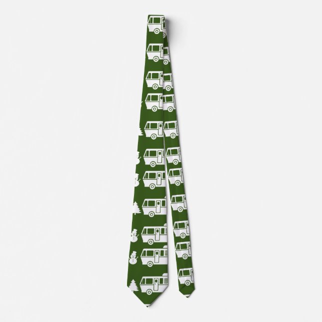 RV Motorhome Christmas Decor Tie (Front)