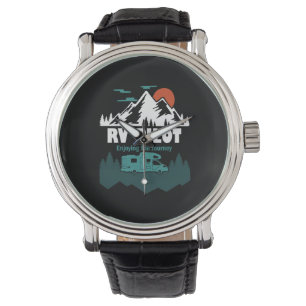 RV Pilot Camping Motorhome Travel Vacation Gift Watch