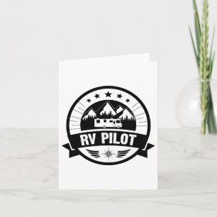 Rv Pilot Funny Motorhome Rv Travel For Men Women Card