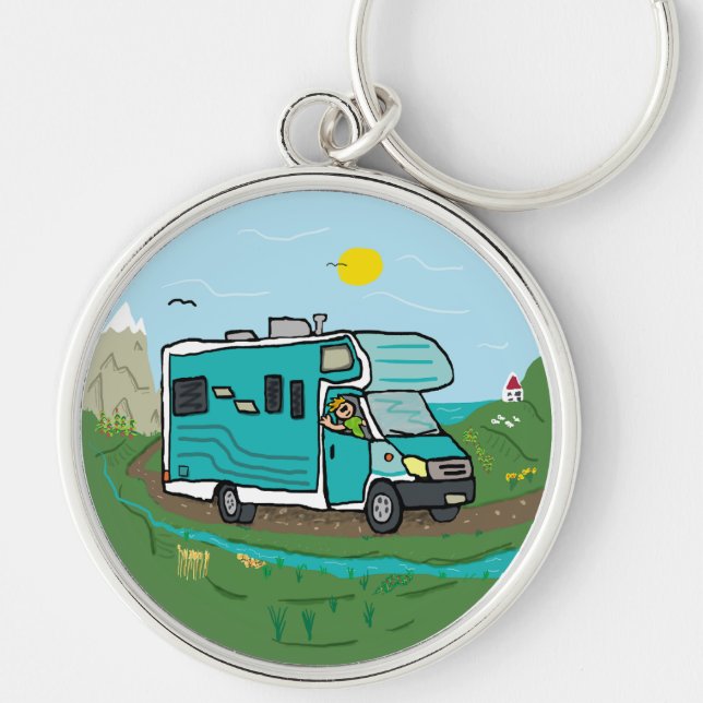 RV Recreational Vehicle Key Ring (Front)