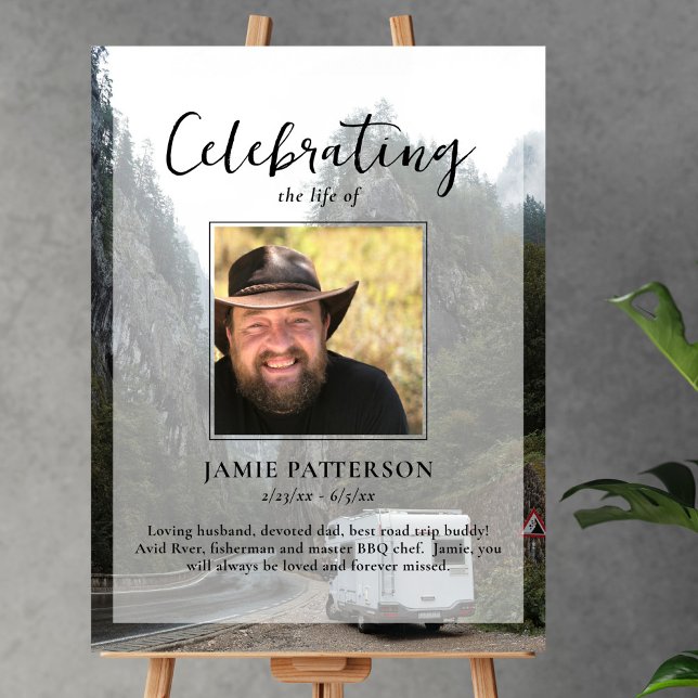 RV RVer Camper Celebration of Life, Funeral Photo Poster (Creator Uploaded)