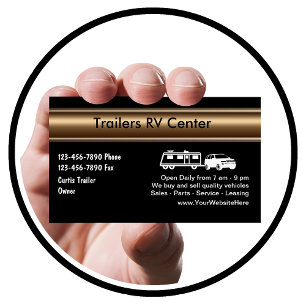 RV Trailer Business Cards