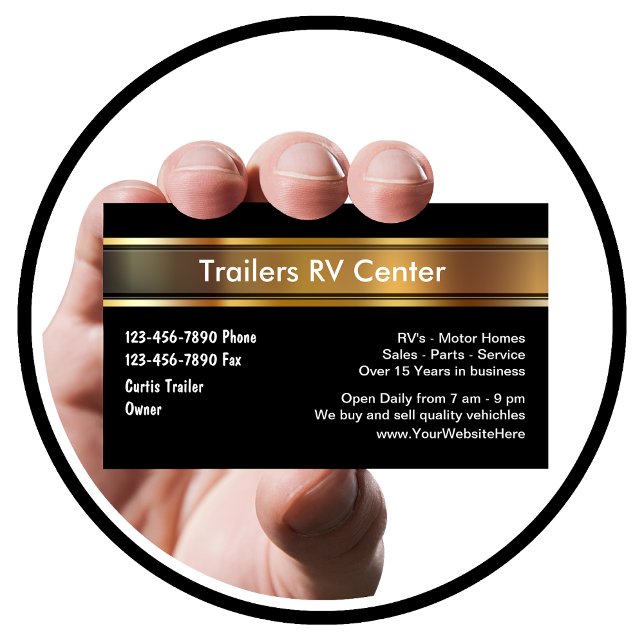 RV Trailer Business Cards (Creator Uploaded)