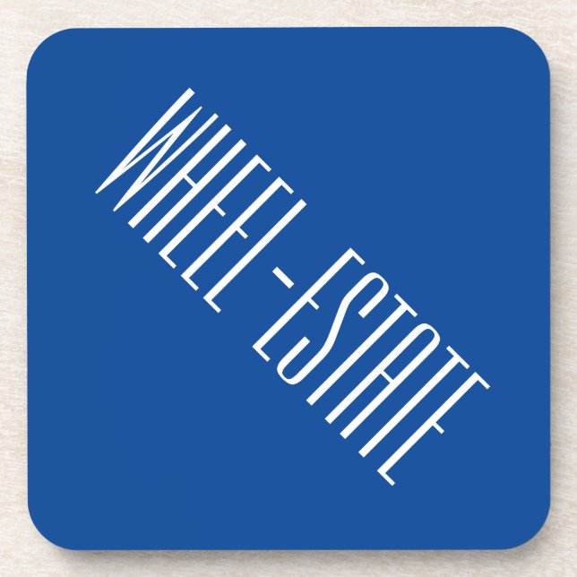 Rving RV Camper Camp Motor Home Fun = Wheel Estate Coaster (Front)