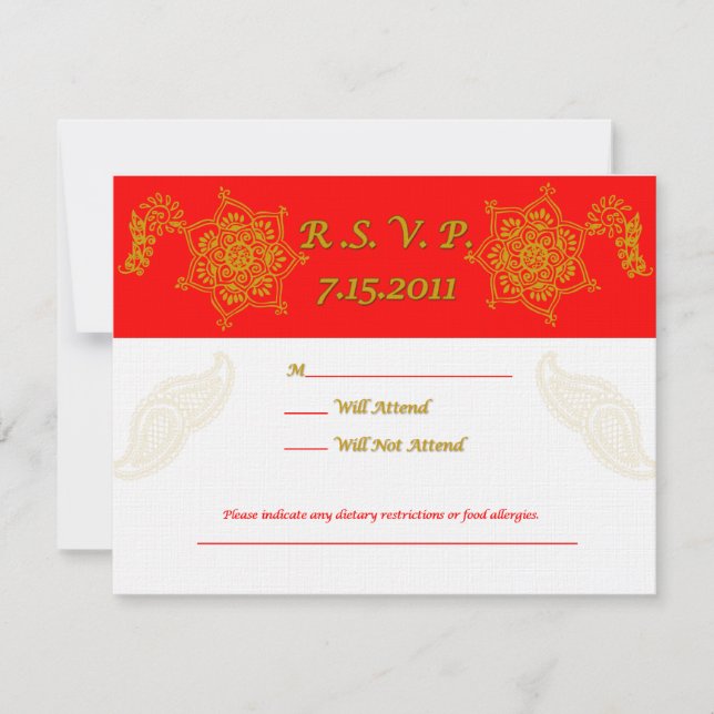 RVSP-1 RSVP CARD (Front)