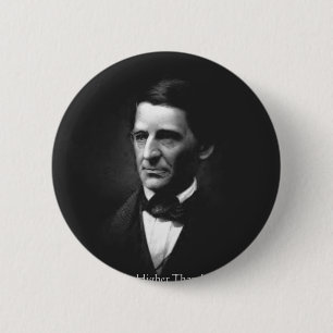RW Emerson Intellect & Character Quote Gifts & Tee 6 Cm Round Badge